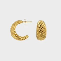 Winther Studio Baguette Hoops| Øreringe