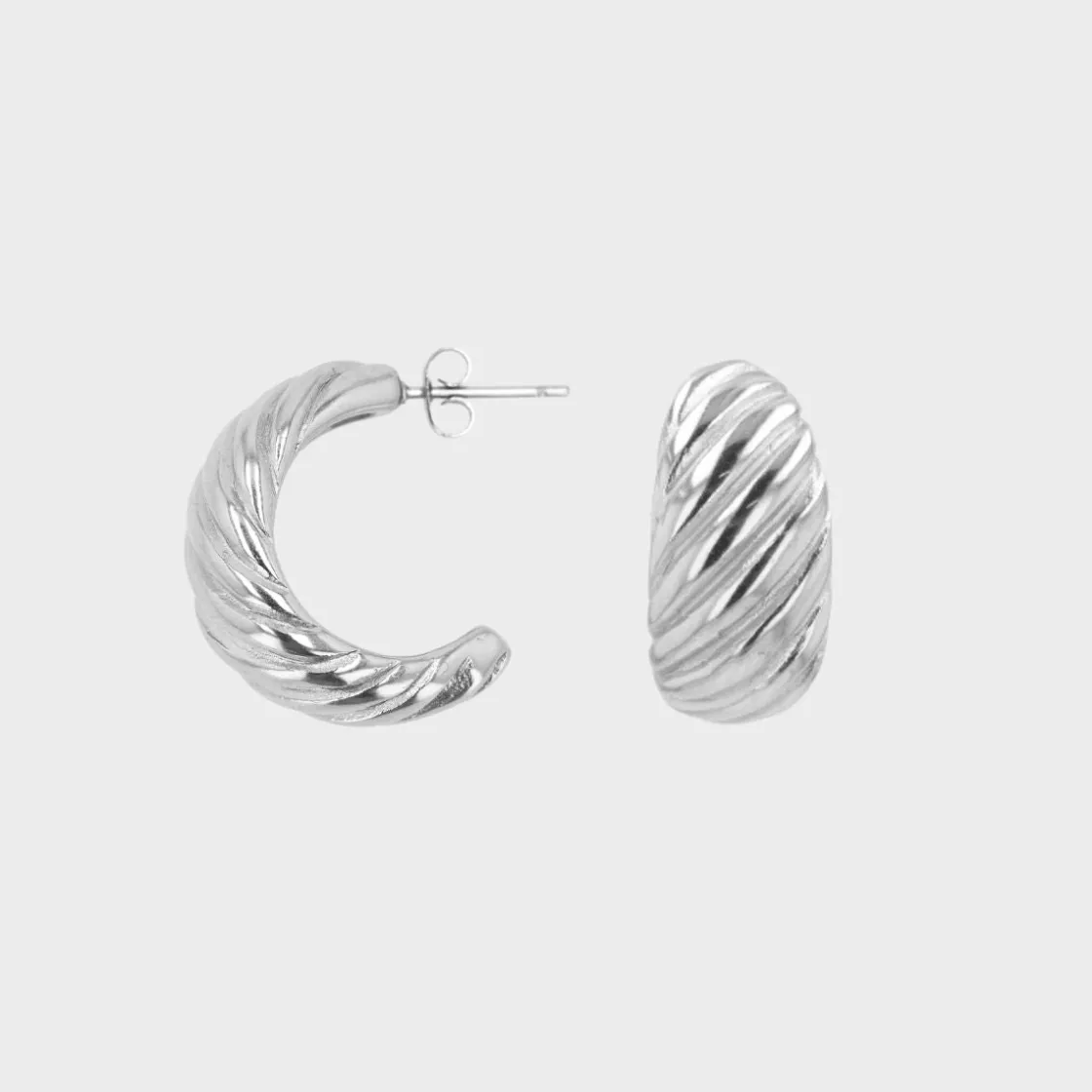Winther Studio Baguette Hoops| Øreringe