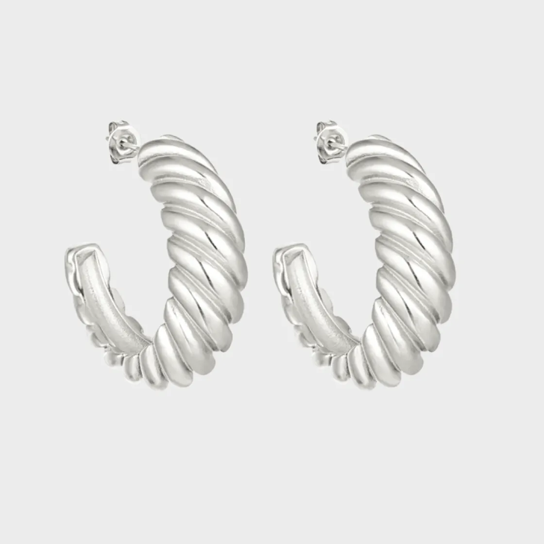 Winther Studio Baguette Hoops| Øreringe