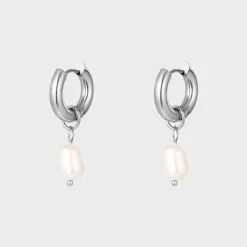 Winther Studio Chunky Pearl Hoops| Øreringe