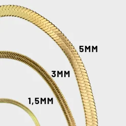 Winther Studio Flat Snake Halskæde| Halskæder|Gaver Til Mor