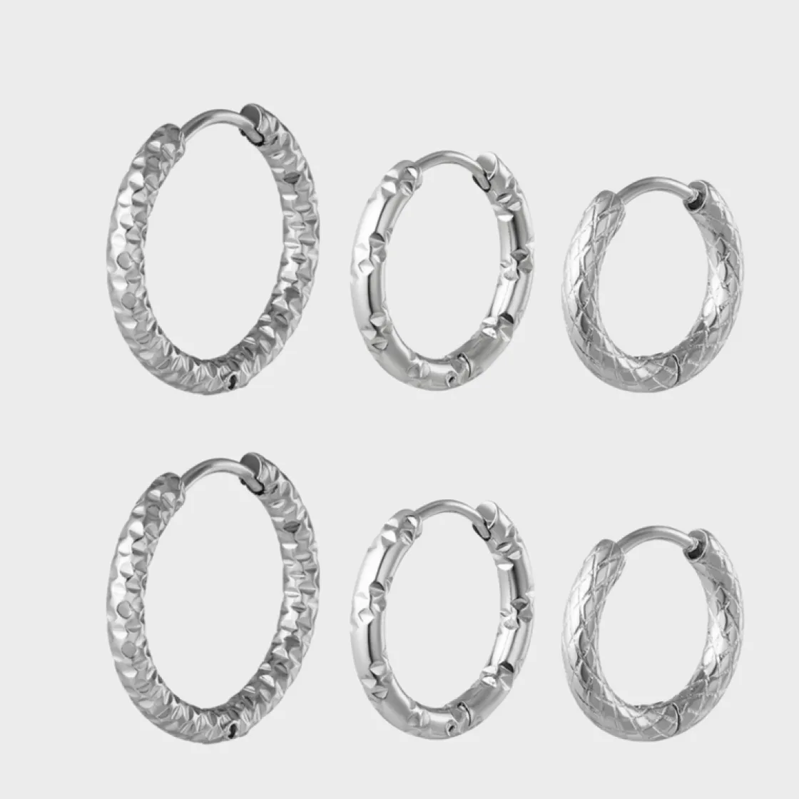 Winther Studio Hoop Mix Silvery| Julegaver|Smykkesæt
