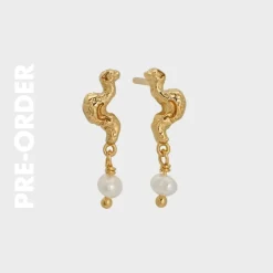 Winther Studio Manta Pearl Øreringe| Øreringe