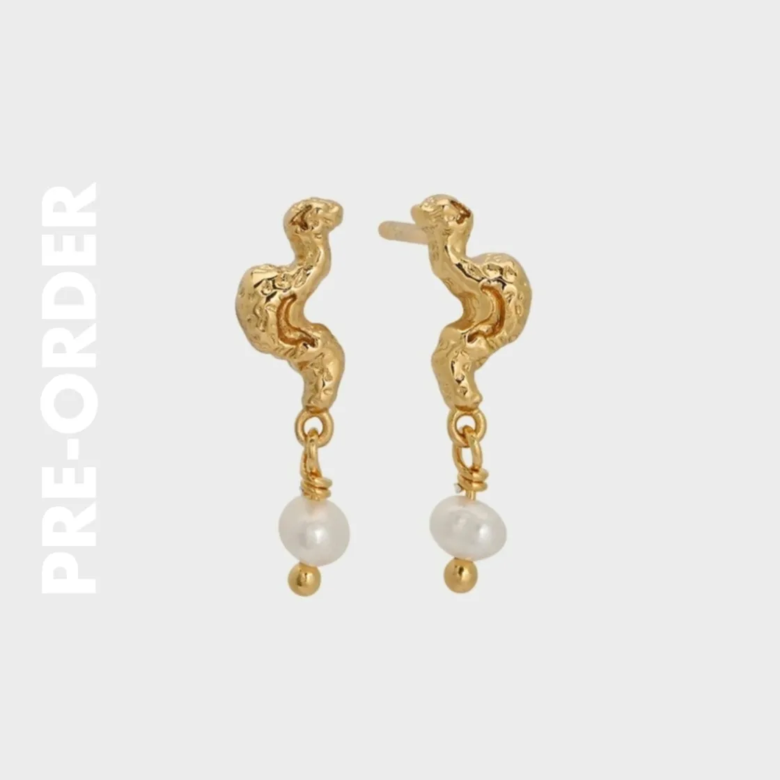 Winther Studio Manta Pearl Øreringe| Øreringe