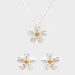 Winther Studio Pearly Bloom Mix| Smykkesæt|Halskæder