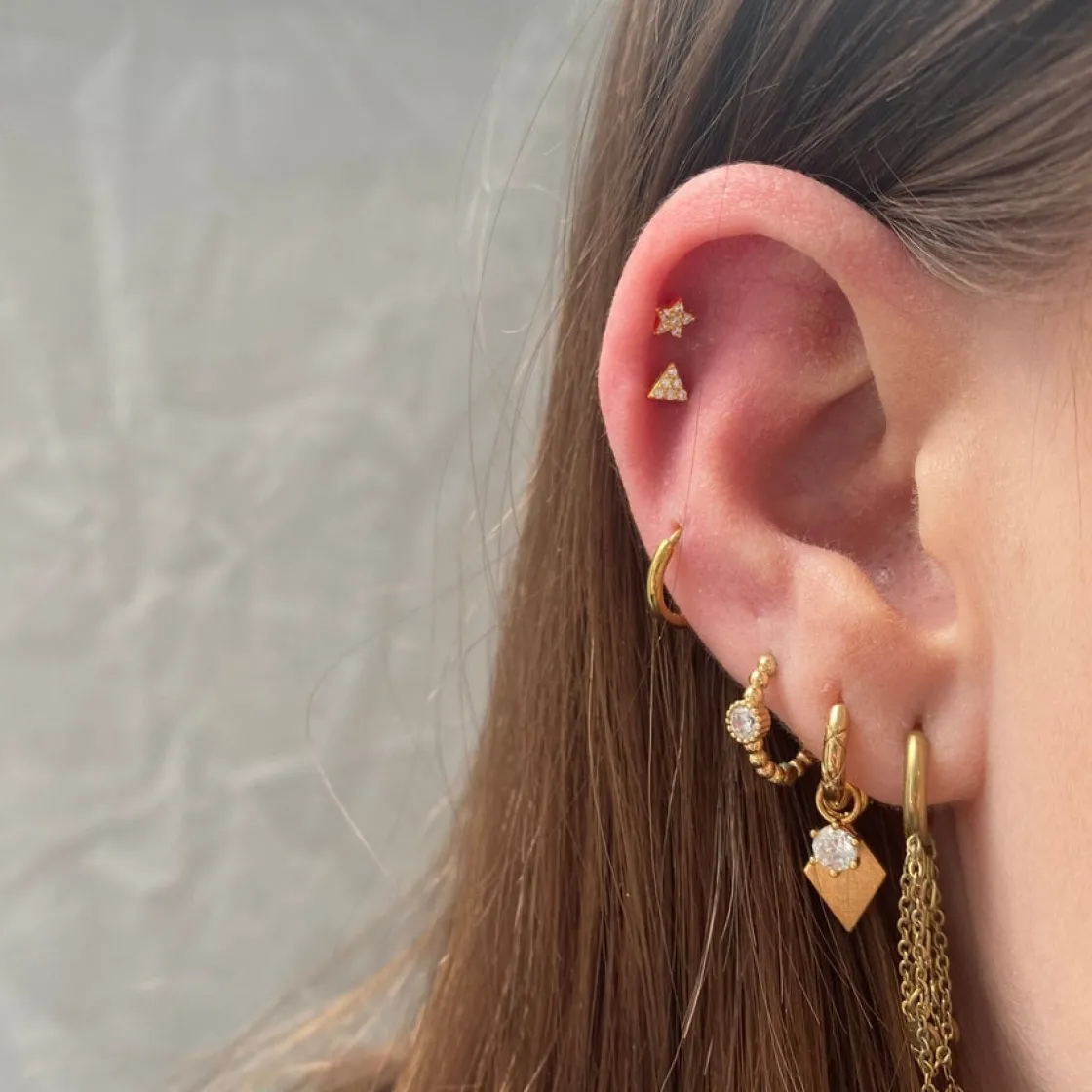Winther Studio Star Piercing| Øreringe|Piercingsmykker