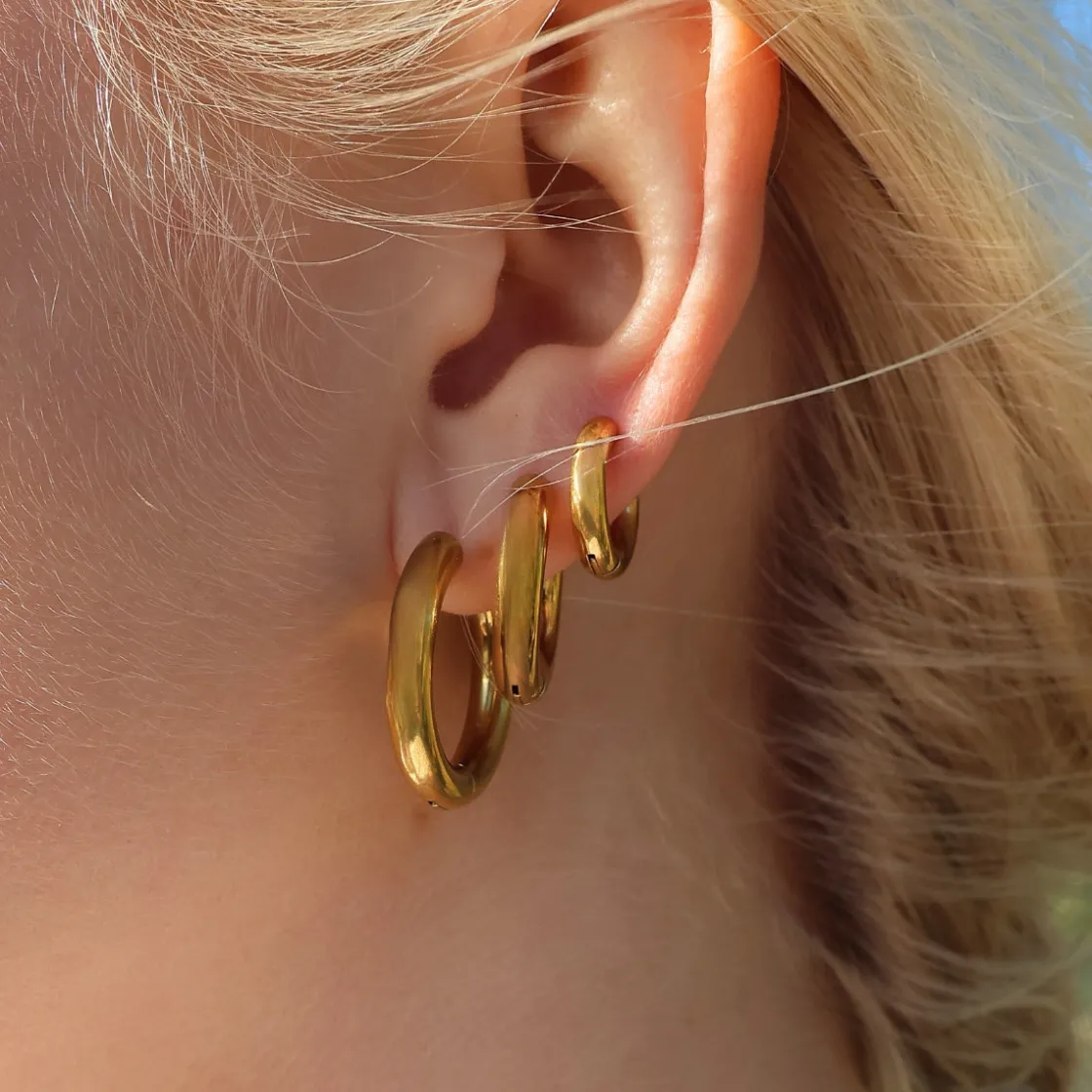 Winther Studio Wide Hoops| Øreringe|Student