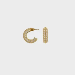 Winther Studio Wide Stone Hoops - Pre-Order| Øreringe